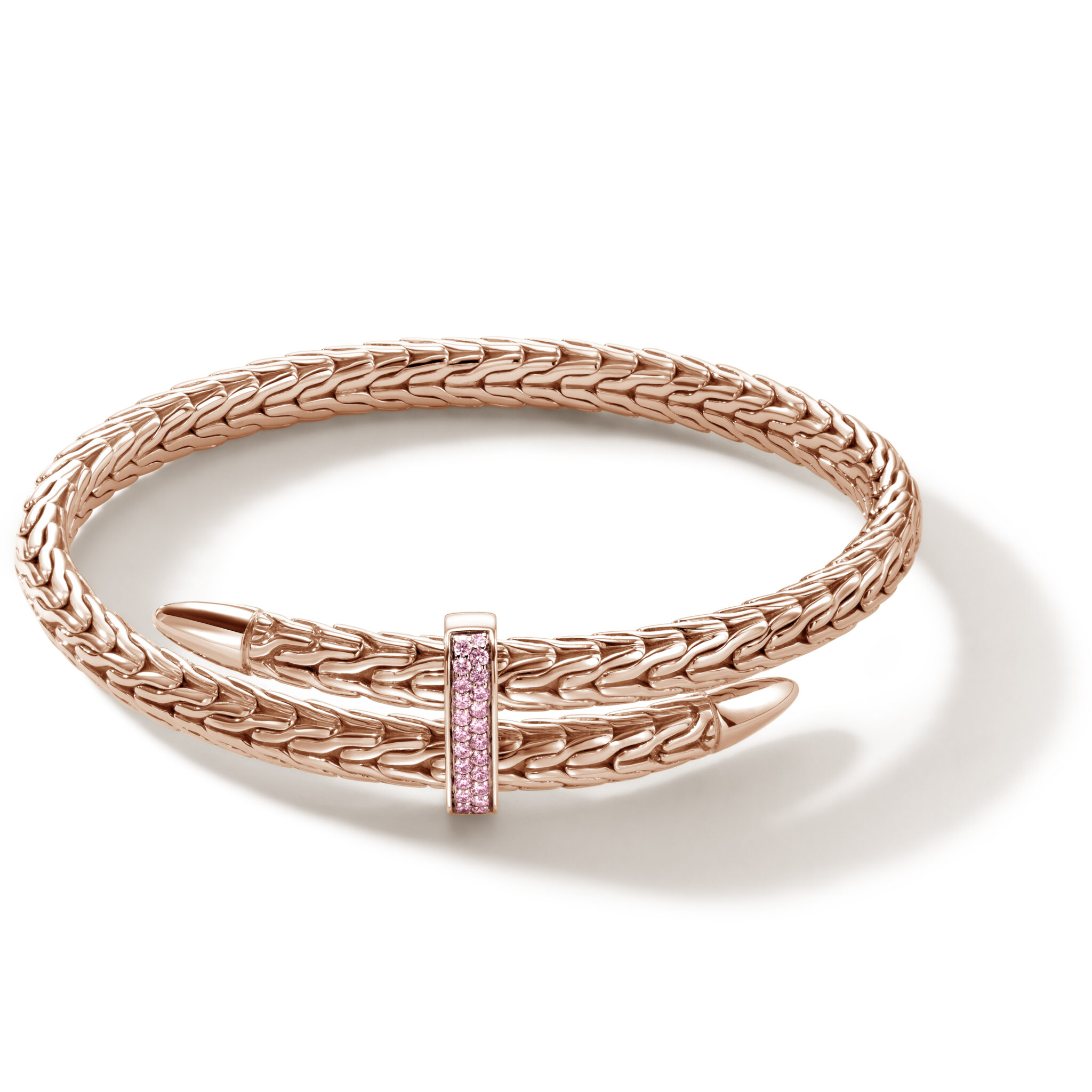Limited Edition Spear Flex Cuff in Rose Gold with Pink Sapphire