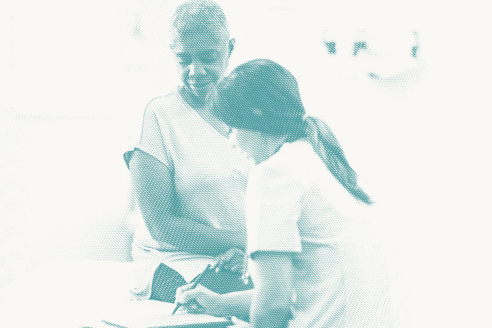 an older patient speaks with her doctor; they're looking at a tablet together; evokes discussing treatment options